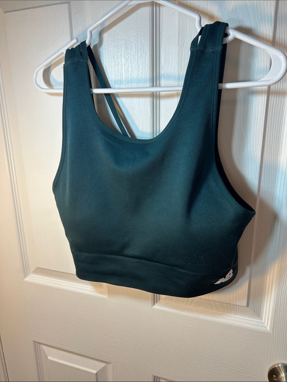 New balance green seamless medium impact Sports Bra with Strappy Back size XXL - Picture 3 of 8